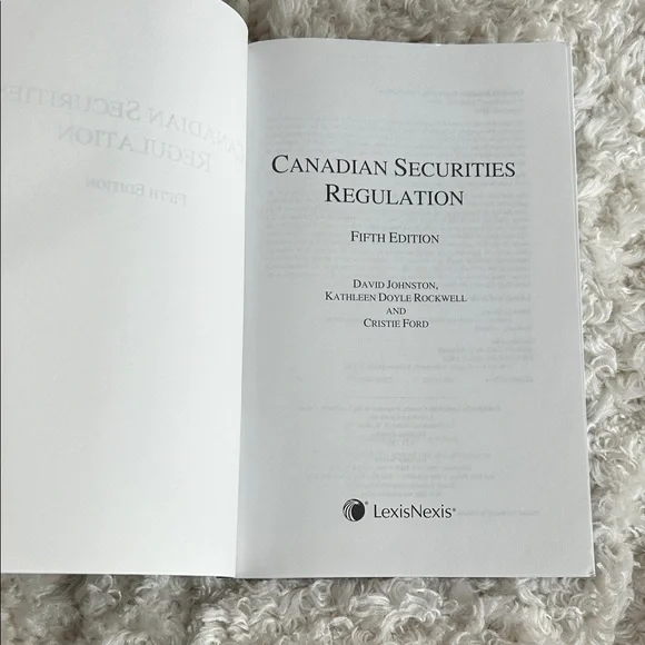 Canadian Securities Regulation - Student Edition Book - Picture 3 of 3